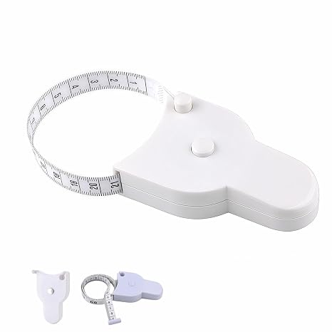 60"/150cm Dual Scale Auto-Lock Tape Measure for Body - Retractable Y-Type, Waist Hip Arms Measuring, Fitness & Sewing, Portable Handheld Tape Measure