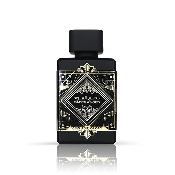 Lattafa Bade'e Al Oud Oud for Glory - Oriental Woody, Caramel, Warm Spicy - Eau de Parfum Long-Lasting Fragrance for Unisex, 3.40 Ounce / 100 ml