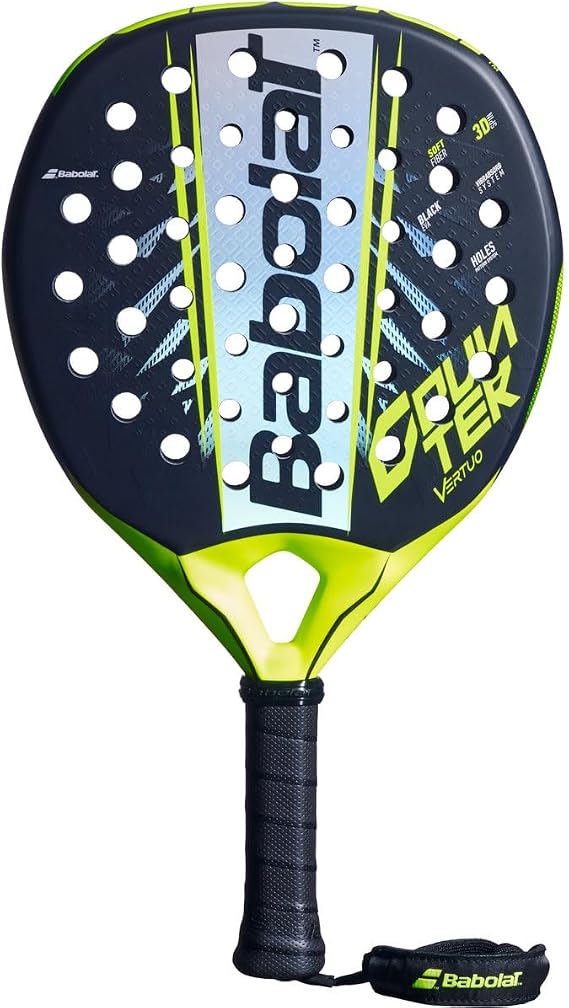 Babolat Counter Vertuo 2.6 Padel Racket (Black/Yellow)