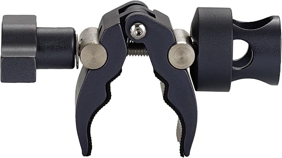 9.Solutions Python Clamp Mini, Unique Grip Head that Fastens onto Rods Ranging in Diameter from 1/4" to 5/8", Max Load: 11lbs, 9.VB5079, Crab Clamp Rod Clamp