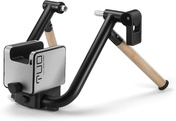 Elite Tuo Interactive Wheel-On Trainer Compact Smart Trainer with Auto Resistance, ANT+/Bluetooth Connectivity, 10% Slope Simulation, Stylish Home-Friendly Design