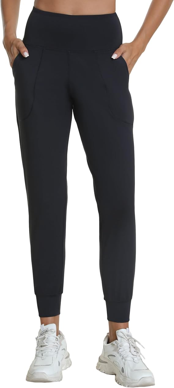 Rrosseyz Women's Joggers with Pockets Lightweight Soft Workout Athletic Pants for Camping Yoga Running