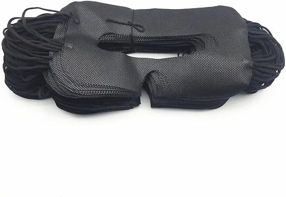100 Pack Disposable VR Mask Sanitary VR Eye Covers VR Mask for VR Face Mask,Virtual Reality Face Mask Compatible with HTC Vive Pro/PS VR/Gear VR/Oculus Rift Go e altre cuffie Most vr Headset (Black)