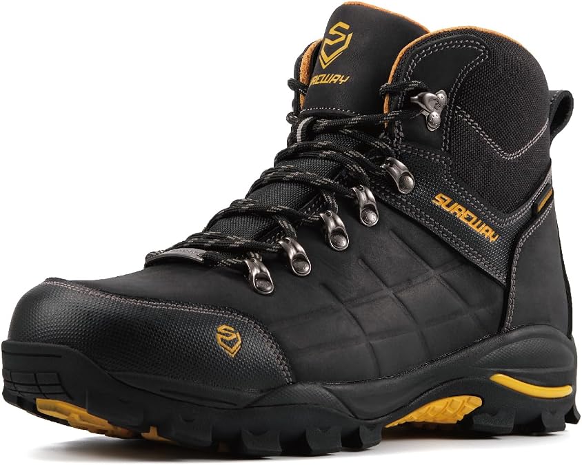 SUREWAY Men's 6" Soft/Steel Toe Heavy Duty Waterproof Work Boot