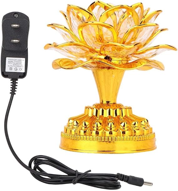 Buddha Lotus Light LED Lotus Lamp Light LED Lotus st Lamp sm Faith Supplies with 36 Different st Song