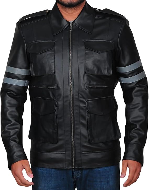 Resident RE6 Evil Leon S Kennedy Leather Jacket | Motorcycle Leather Jacket