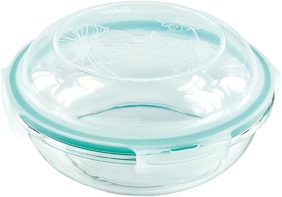Lock&Lock Bisfree Rectangular Tableware with Leak Proof Locking Lid, 2.7-Cup