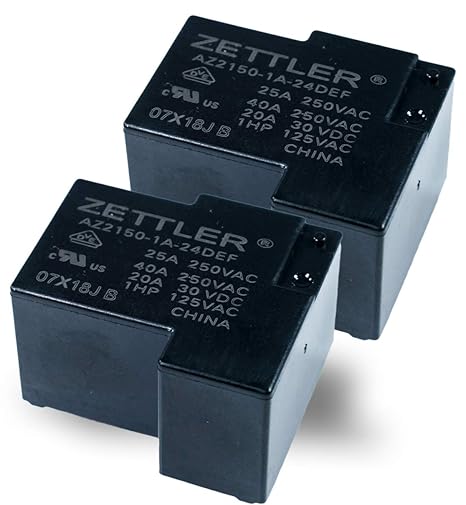 AZ2150-1A-24DEF 40A SPST 24 VDC PCB Mount Sealed Relay (Pack of 2)