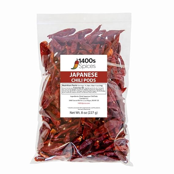 8oz Japones Dried Whole Chile Peppers, Japanese Red Pepper | Oriental chile peppers, Used to make hot sauce and to flavor Oriental cooking.