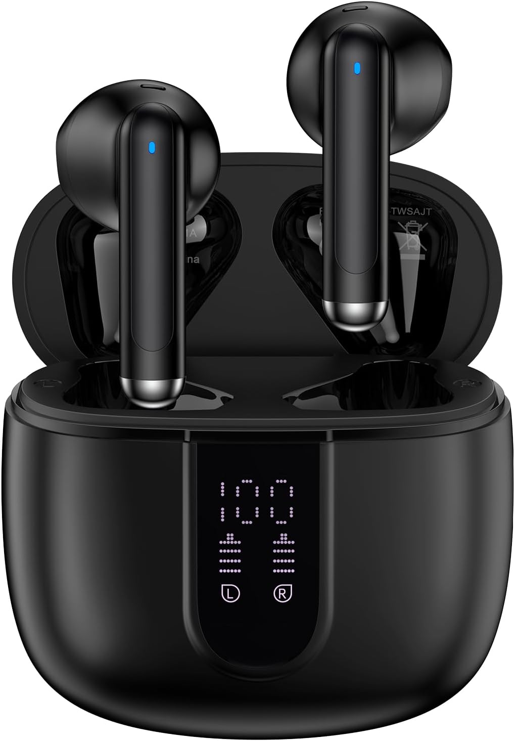 Wireless Earbuds,Bluetooth 5.3 Headphone for Samsung Galaxy S25 Edge S24 Ultra S23 S22 S21 Z Fold 7 Flip 7 A36 A56 A16 Bluetooth in Ear Earphone with Noise Cancelling Mic,60H Playback with LED Display