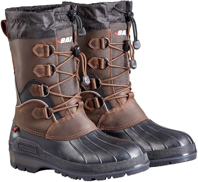Baffin Men's MOUNTAIN Warm Waterproof Moisture-Wicking Slip-On Style Full Grain Leather Upper Snow Boots | Arctic Rated
