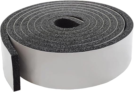 Pipe Insulation Foam Tape Self Adhesive Outdoor Weather Resistant Water Pipe Wrap, Sponge Strip for Water Pipes, Pipe Wrap Insulation (1/2 Inch Thick x 3 Inch Wide x 13 Feet Long)