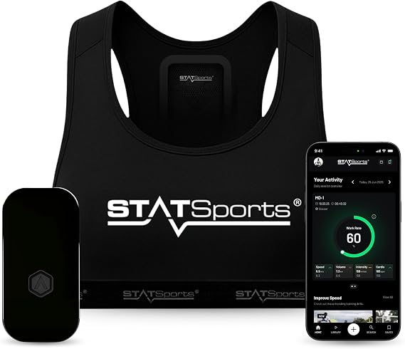 STATSports Academy GPS Soccer Tracker Vest 24 Key Metrics