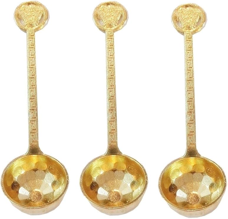 Transformacion Vintage El Yapımı Gold 3 Lü Şeker Ve Ölçü Kaşığı Seti, 598537