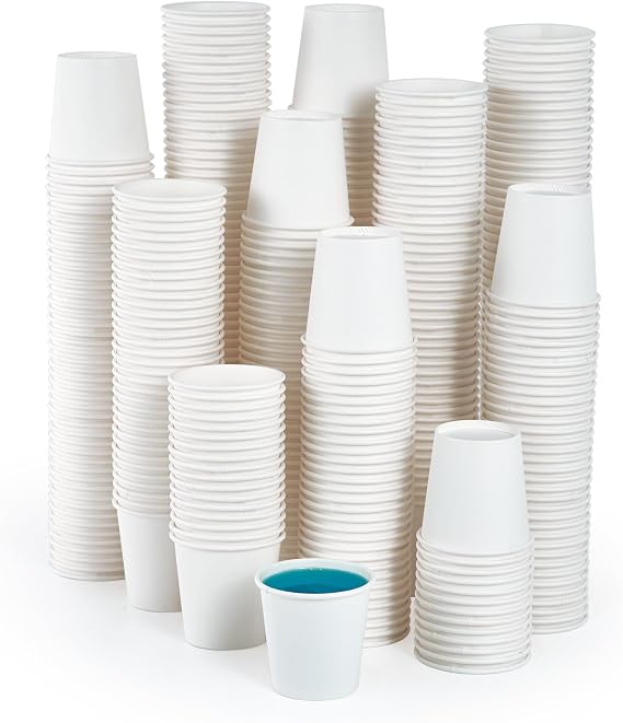JOLLY PARTY 2 oz Bathroom Cups 360 Pack Small Paper Cup White Mouthwash Cup