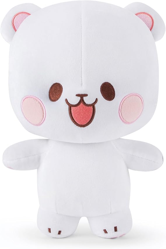 Milkmochabear Official Milk Plush 7" Inch Authentic Merchandise Adorable Cute Stuffed Bear Travel Sized Soft Gift for Any Occassion Friend Couples Holiday Birthday Cuddly Men Women Adult Unisex