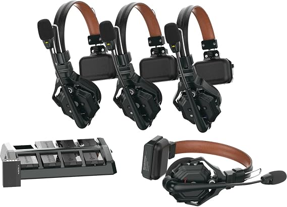 Hollyland Solidcom C1 Pro Full-Duplex ENC Wireless Intercom System with 4x Headsets