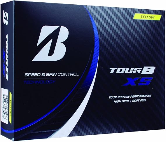 Bridgestone Tour B X/XS Golf Balls, 2022 Model, Pack of 12