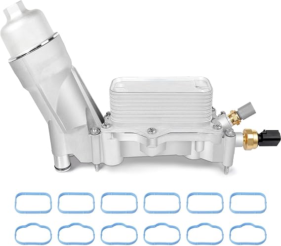 926-959 Oil Cooler Engine Oil Filter Housing Assembly, Full Aluminum Oil Cooler Kit for 3.6L 2012-2016 Jeep Grand Cherokee Wrangler, Dodge Caravan Charger Durango Journey, Chrysler 200 300 Ram 926-876