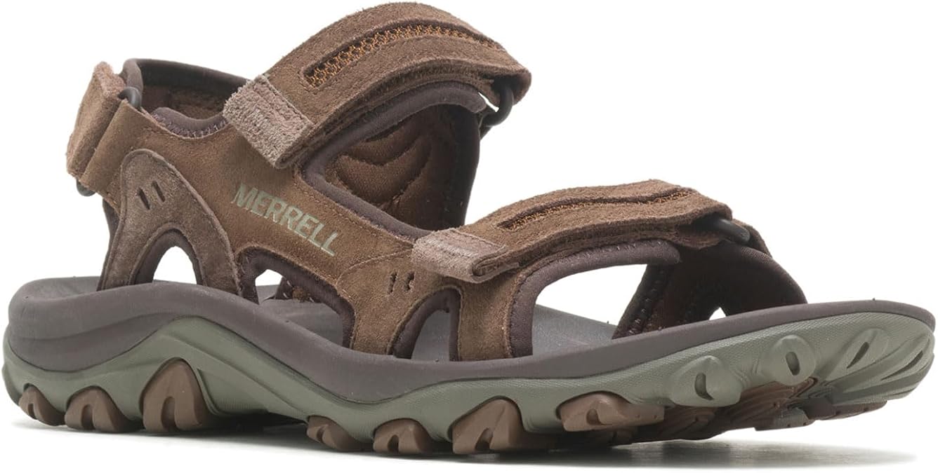 Merrell Men's, Huntington Convertible Sandal, Earth Leather, 11