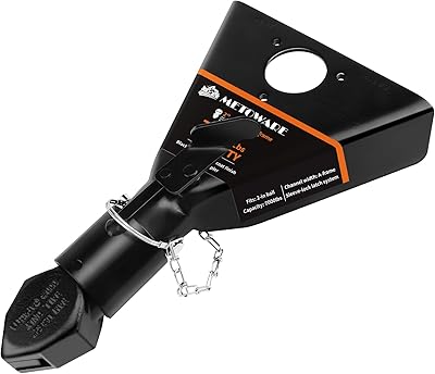 METOWARE 2 A-Frame Trailer Coupler,Fits 2-Inch Hitch Ball, Capacity 7000LBS, Black