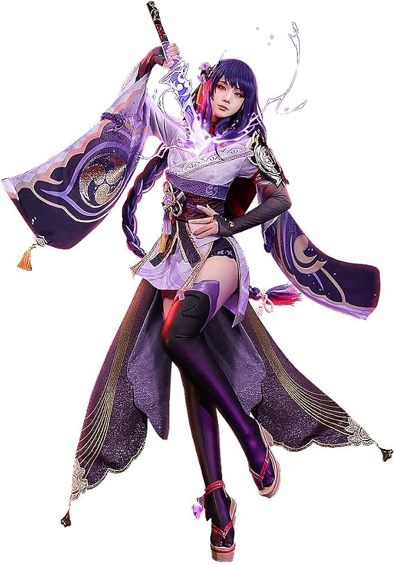 KIRA KIRA Raiden Shogun Cosplay Costume Game Genshin Baal Impact Cosplay Costume Doki-SR Halloween Party Costume Outfits
