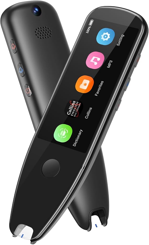 Scan Reader Pen, VORMOR Translator Pen with 112 Languages, Translation Pen & Reading Pen for Dyslexia & Learning Difficulties, Text Extract Intelligent Recording, Scanner Pen with 3.5 Touch Screen