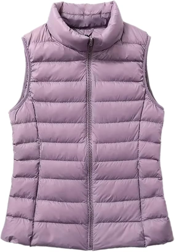 Womens Packable Lightweight Down Vest Winter Sleeveless Down Jacket Puffer Vest