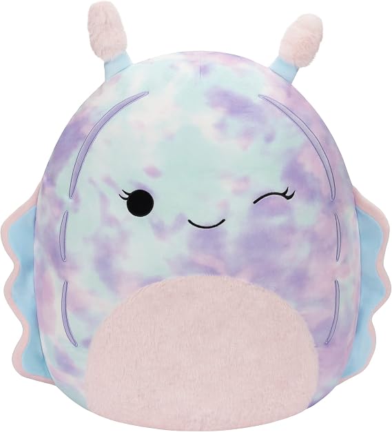 Squishmallows 14-Inch Dottie Pink and Blue Tie-Dye Sea Slug - Large Ultrasoft Official Kelly Toy Plush