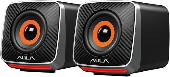 Aula A200 RGB Illuminated Desktop Gaming 3.5mm Jack Computer Pc Speaker