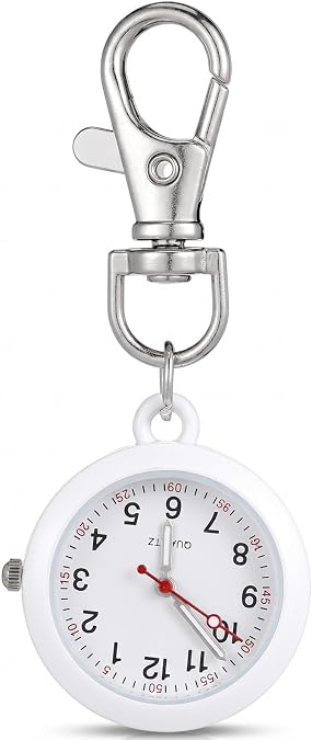 balacoo Clip On Pocket Watch - Nurses Watches for Women Men, Badge Watch