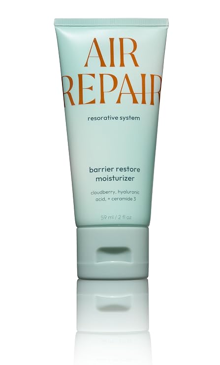 Air Repair Complexion Boosting Moisturizer with Hyaluronic Acid & Ceramide, Skin Barrier Repair Moisturizer for Dry Skin, Hydrating Face Moisturizer Reduces Aging & Wrinkles, Vegan & Cruelty Free