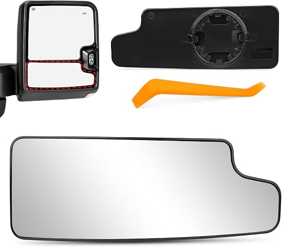 Passenger Side Lower Towing Mirror Glass for 2019-2025 Silverado Sierra