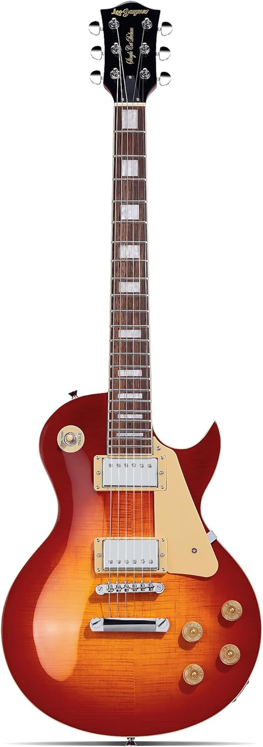 Leo Jaymz SC Series Electric Guitar - Mahogany Body, Laurel Fingerboard, Dual Humbucker, Stainless Steel Fret, Tuned Omegatic Bridge, C-Neck, 18:1 Tuner Cherry Sunburst