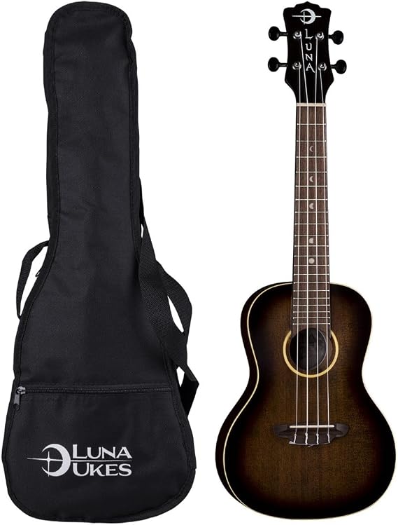 Luna Artist Vintage Distressed Concert Ukulele with Gigbag