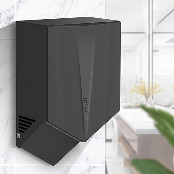 Commercial Wall Mounted Hand Dryers,Commercial Wall Mounted Electric Hand Dryers,6-10 Seconds to Dry,1500W Electric Automatic Sensor Hand Dryer,for Kitchen, Bathroom & Toilet Black