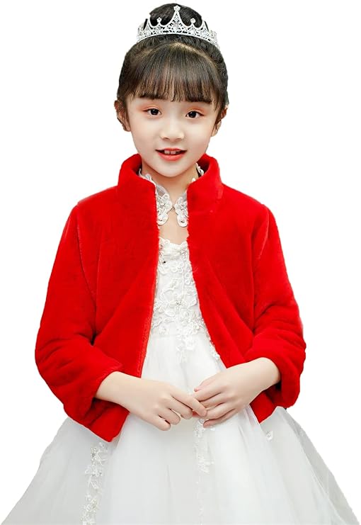 Icegrey Girls Princess Faux Fur Winter Wraps Shawl