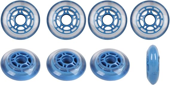 Blank Indoor Roller Hockey Wheels Hilo Set 4-72mm 4-80mm 78a