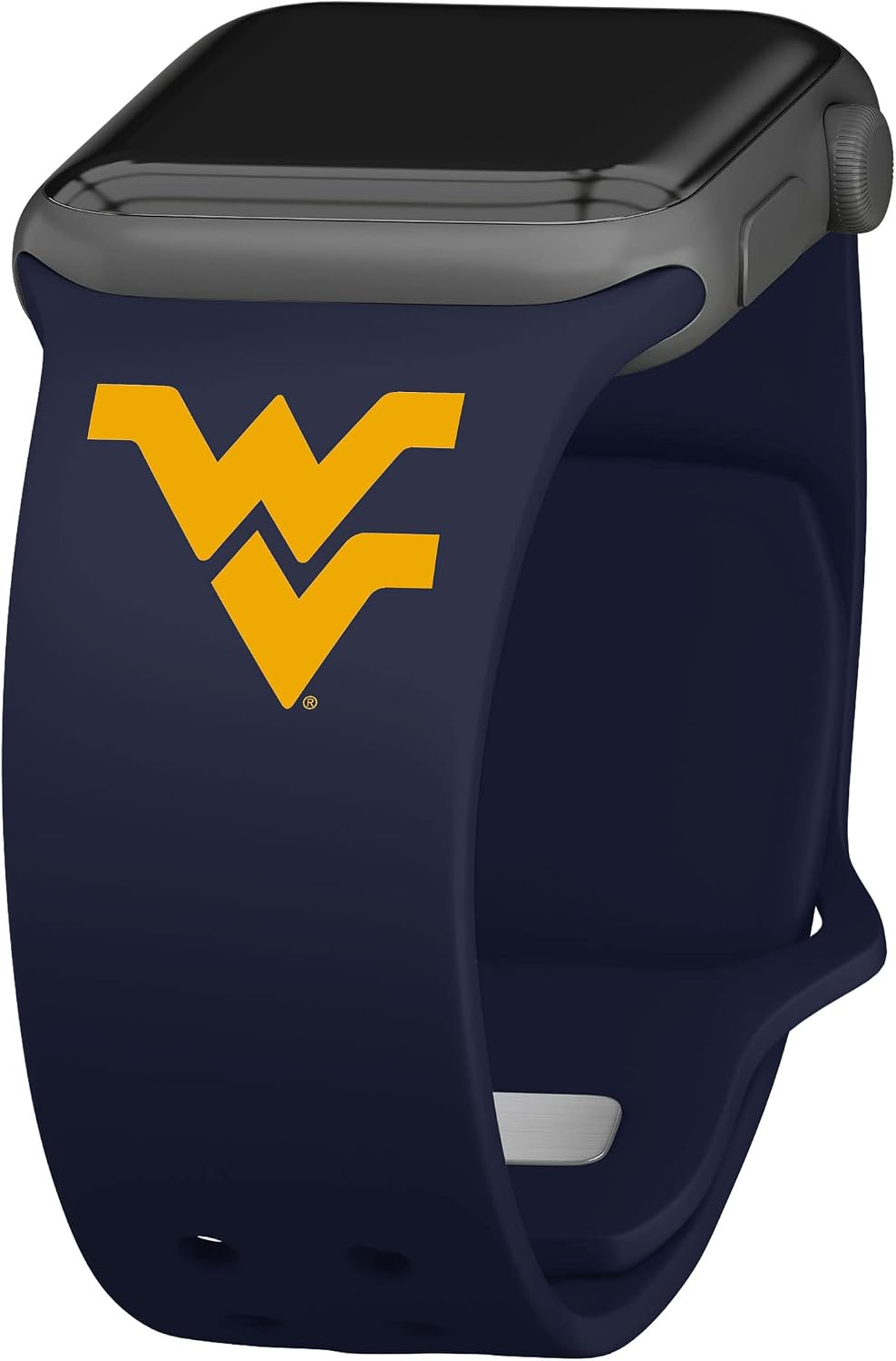 Affinity Bands West Virginia Mountaineers Silicone Sport Band compatible with Apple Watch 384041mm 42mm Series 10 Navy
