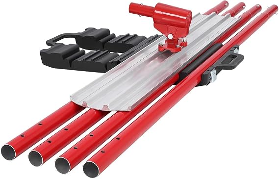 GarveeTech Bull Float Magnesium Concrete Float, 48x8 in Aluminum Alloy Concrete Float Tool, with 4 Handles and Bull Float Bracket, Bull Concrete Kit Finishing Bull Float for Concrete Finishing