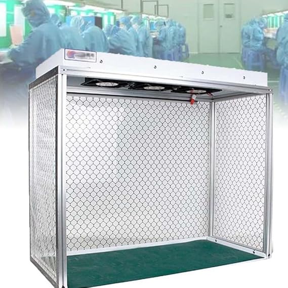 DOrorO Laminar Flow Hood Fan Filter Unit Clean Room FFU with HEPA-Filter Cleanliness Class 100 for Laboratory Phone Repair