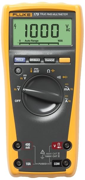 Multimeter, Digital, Hand Held, 6000 - Fluke 179 - Fluke
