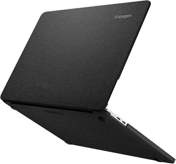Spigen for MacBook Pro 13 inch Case M2 M1 A2338 A2251 A2289 (2022, 2020), Thin Fit (Urban Fit) Premium Knit Fabric, Black