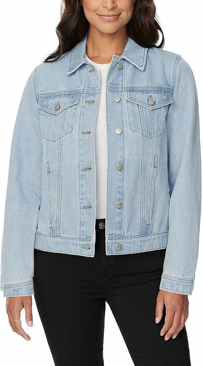 Buffalo David Bitton Womens Classic Denim Jacket (as1, alpha, x_s, regular, regular, Light Indigo)