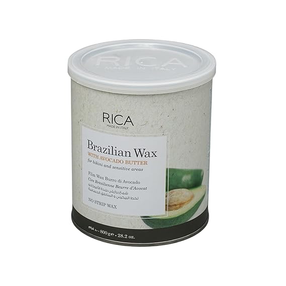 RICA Brazilian Wax with Avocado Butter - Made in Italy - For Bikini & Face Wax (28.2 OZ)