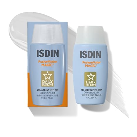 ISDIN Fusion Water MAGIC Lightweight Clear Face Sunscreen SPF 40