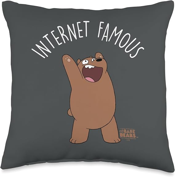 We Bare Bears Internet Famous Throw Pillow