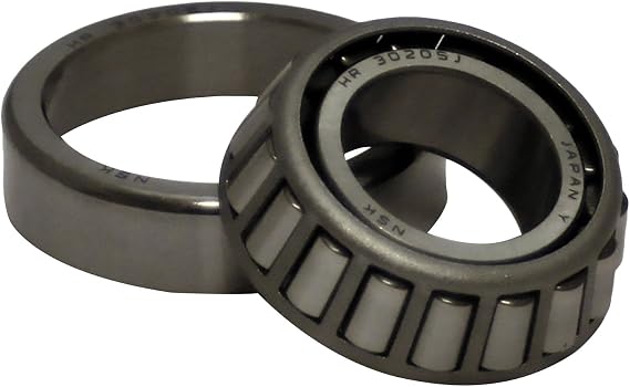NSK 30205J 13 M Cup Width, 15 MM Cone Width, 25 MM BORE, 52 Outside Diameter, Full Assembly, HR Series, Roller Bearing, Tapered, UNCOATED
