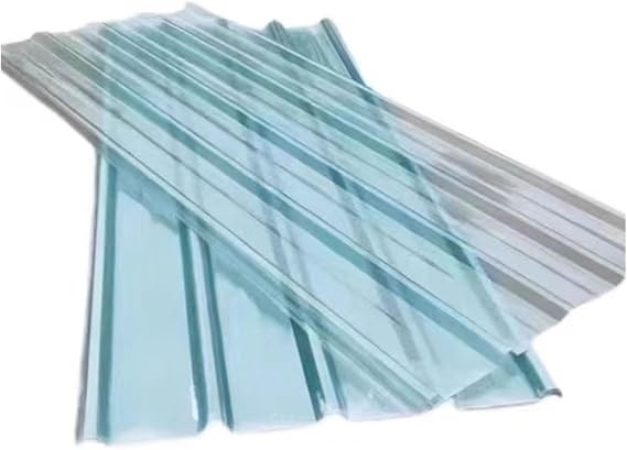 Corrugated Plastic Roofing Sheets Roof Panels Impact Resistant Polycarbonate Sheet Greenhouses, Atriums(0.9x1m/2.95x3.28ft)