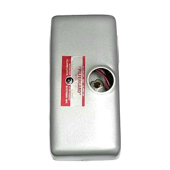Alarm Lock PG10 Exit Door Alarm No Cylinder, Metallic Silver